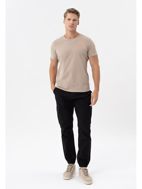 Volcano Volcano Spodnie cargo R-FORN Czarny Regular Fit