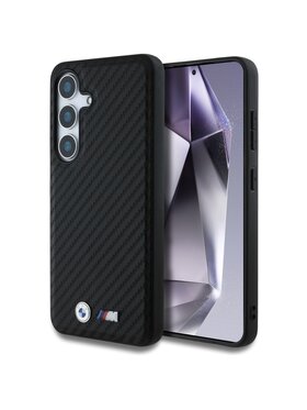 BMW Motorsport BMW Motorsport Etui na telefon Leather Carbon Czarny