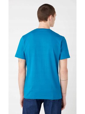 Wrangler Wrangler T-Shirt Graphic Logo Tee Niebieski Regular Fit