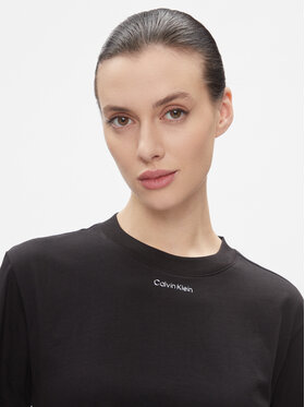 Calvin Klein T-shirt Metallic Micro Logo T Shirt K20K206967 Crna Regular Fit