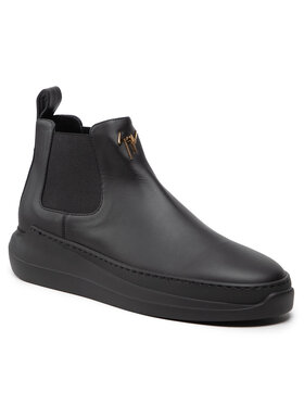 Giuseppe Zanotti Giuseppe Zanotti Členková obuv s elastickým prvkom EU20001 Čierna