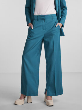 YAS YAS Hlače Deeply 26028743 Zelena Relaxed Fit