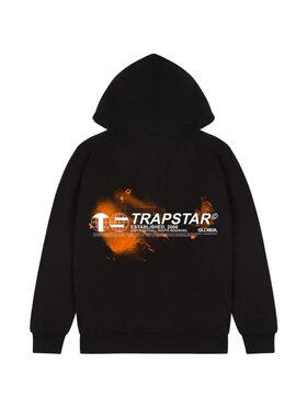 Trapstar Trapstar Bluza Global Distribution Hoodie Black Czarny Oversize