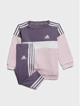 adidas adidas Džempera ar kapuci un legingu komplekts Tiberio 3-Stripes Colorblock IJ6325 Violets Slim Fit