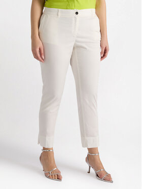 Fiorella Rubino Fiorella Rubino Spodnie materiałowe P718T004800N011 Biały Regular Fit