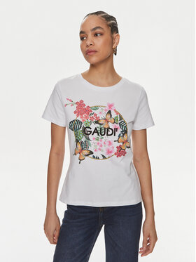Gaudi Gaudi T-shirt 411FD64006 Blanc Regular Fit