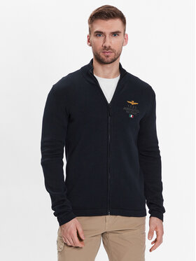 Aeronautica Militare Aeronautica Militare Kardiganas 231MA1420L493 Tamsiai mėlyna Regular Fit