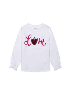 MINOTI MINOTI Longsleeve Crunch 6 Biały Regular Fit