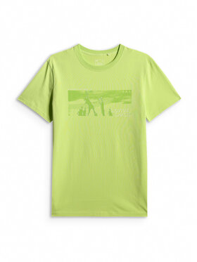4F 4F T-Shirt BEACHWEAR Zielony jasny Regular Fit