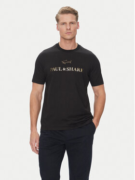 Paul&Shark Paul&Shark T-Shirt C0P1239 Czarny Regular Fit