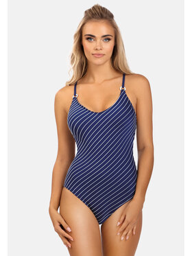 Miss Lou Miss Lou Strój kąpielowy ML028 Granatowy