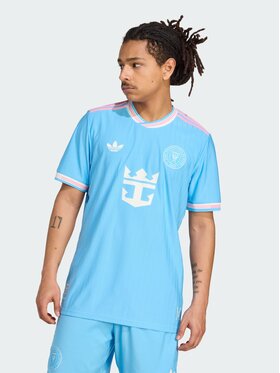 adidas adidas Koszulka techniczna Inter Miami CF 25/26 Third Authentic Jersey Błękitny Slim Fit