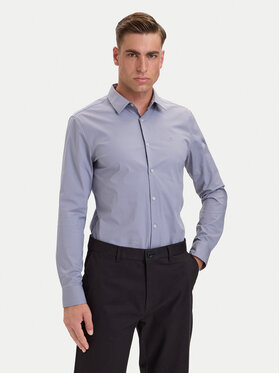 Calvin Klein Calvin Klein Koszula LV04LB145G Fioletowy jasny Slim Fit