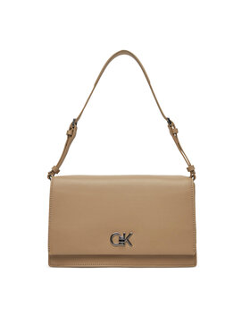 Calvin Klein Calvin Klein Torebka Ck Elongated Shoulder Bag K60K612807 Beżowy