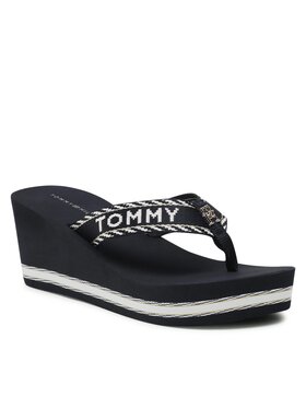 Tommy Hilfiger Tommy Hilfiger Japonke Webbing H Wedge Sandal FW0FW07149 Mornarsko modra