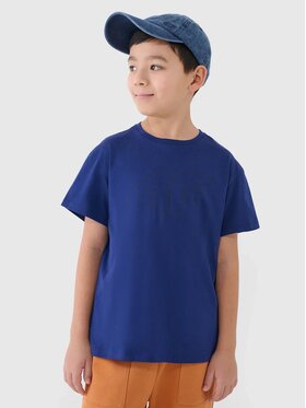 4F 4F T-Shirt 4FJWSS25TTSHM2325-36S Niebieski Oversize
