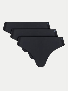 Under Armour Under Armour Set 3 perechi de chiloți tanga Pure Stretch 25UUSHJ135 Negru