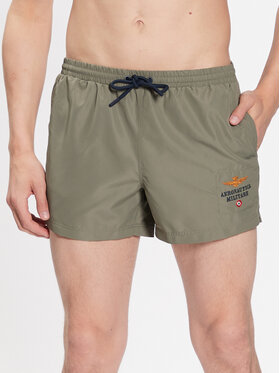 Aeronautica Militare Aeronautica Militare Plavecké šortky 231BW205CT2967 Zelená Regular Fit