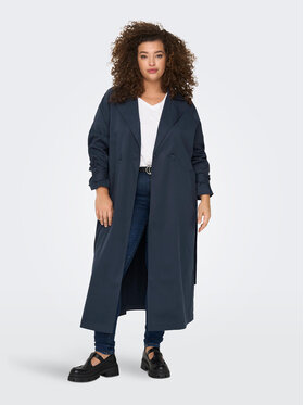 ONLY Carmakoma ONLY Carmakoma Kevad-sügis mantel 15282597 Sinine Regular Fit