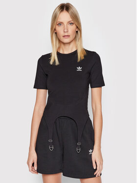adidas adidas Tricou Always Original HF2010 Negru Tight Fit