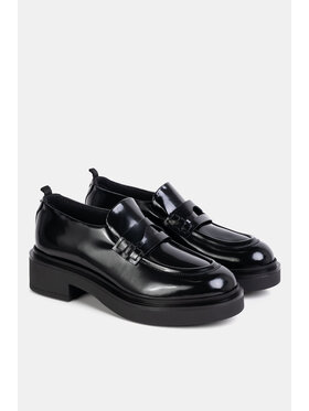 Emporio Armani Emporio Armani Mokasyny Mocassino Abrasivato Czarny
