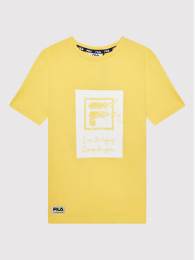 Fila Fila T-shirt Trendelburg FAT0038 Žuta Regular Fit