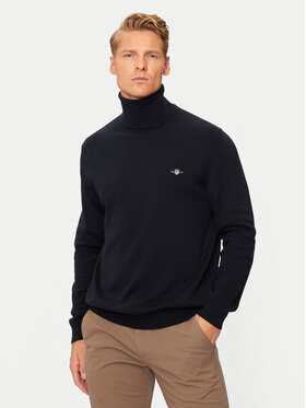 Gant Gant Bluză cu gât Classic 8030563 Bleumarin Regular Fit