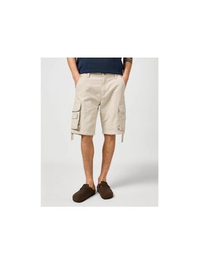 Wrangler Wrangler Pantaloncini di tessuto CJ CARGO Beige Straight Fit