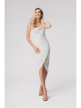 Aurora Aurora Koktejlové šaty Layla Bílá Feminine Fit