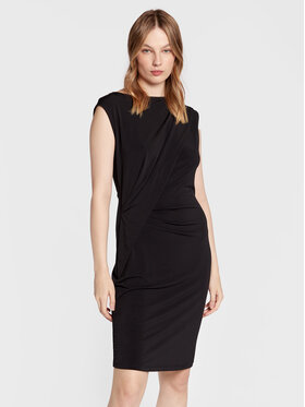 Comma Comma Cocktail obleka 2121924 Črna Slim Fit