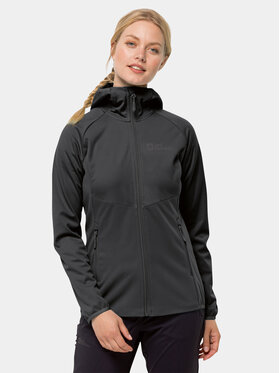 Jack Wolfskin Jack Wolfskin Softshell jakna Go Hike Softshell 1306862 Crna Regular Fit