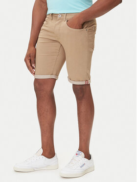 Petrol Industries Petrol Industries Дънкови шорти M-ROS-SHO005 Бежов Slim Fit