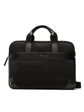 Tommy Hilfiger Tommy Hilfiger Taška na laptop Th Urban Nylon Computer Bag AM0AM10567 Čierna