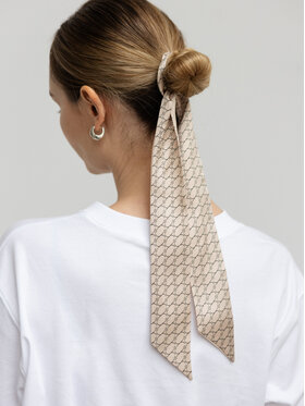 Sine Silk Sine Silk Szal jedwabny krawacik 95 cm Sine Silk Cream Beżowy