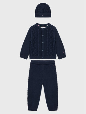 Tommy Hilfiger Tommy Hilfiger Detský komplet Baby Cable KN0KN01529 Tmavomodrá Regular Fit