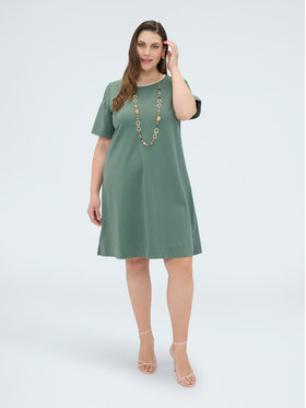 Fiorella Rubino Fiorella Rubino Vestito da giorno 7803L001220N025 Verde A-Line Fit
