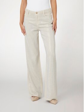 Guess Guess Spodnie materiałowe 166881 Beżowy Slim Fit