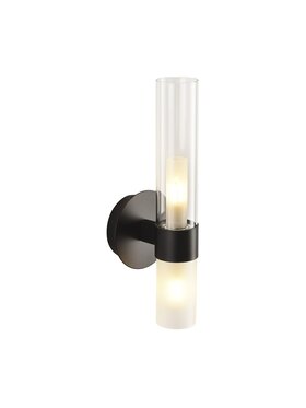 MIAhome MIAhome Lampa ścienna kinkiet CANDELA złota 31 cm Czarny