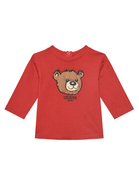 Guess Guess Bluse I5YI02 K8HM4 Rot Regular Fit