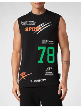 Plein Sport Plein Sport Tank top 1237 Czarny Regular Fit