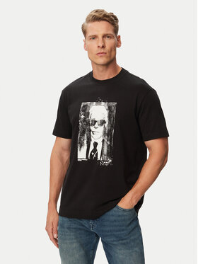 Karl Lagerfeld Jeans Karl Lagerfeld Jeans T-shirt B3M17006 Crna Regular Fit