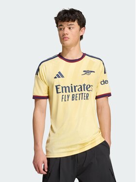 adidas adidas Koszulka techniczna 172030 Żółty Slim Fit