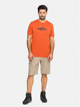 Viking Viking T-Shirt Lenta Bamboo Light Man Pomarańczowy Regular Fit
