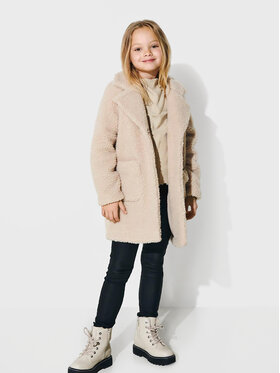 Kids ONLY Kids ONLY Cappotto in shearling New Aurelia 15245733 Beige Regular Fit