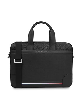Tommy Hilfiger Tommy Hilfiger Чанта за лаптоп Th Central Slim Computer Bag AM0AM11307 Черен