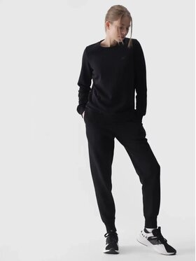 4F 4F Spodnie dresowe 4FWMM00TTROF0946-20S Czarny Regular Fit