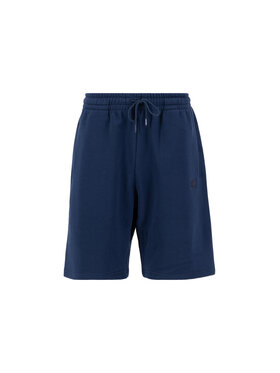 Alpha Industries Alpha Industries Szorty Alpha Essentials Rubber Logo Short Granatowy Relaxed Fit