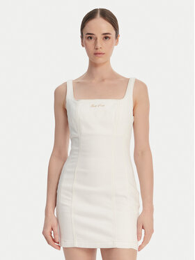 Guess Jeans Guess Jeans Φόρεμα τζιν W6GK00 D7871 Εκρού Regular Fit