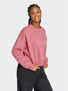 adidas adidas Bluza Lounge Fleece Sweatshirt HZ4377 Różowy Loose Fit