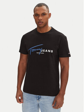 Tommy Jeans Tommy Jeans T-Shirt Signature Dna DM0DM20817 Μαύρο Regular Fit
